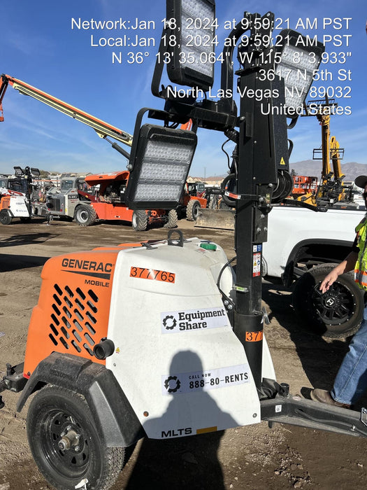 2023 Generac MLT2 Diesel, Flex Switch 120V Input, Powerzone Controller, 
(4) 320W LED Lights, 4kW Generator, 39.9 Gal Fuel Tank, 2" Ball, T3