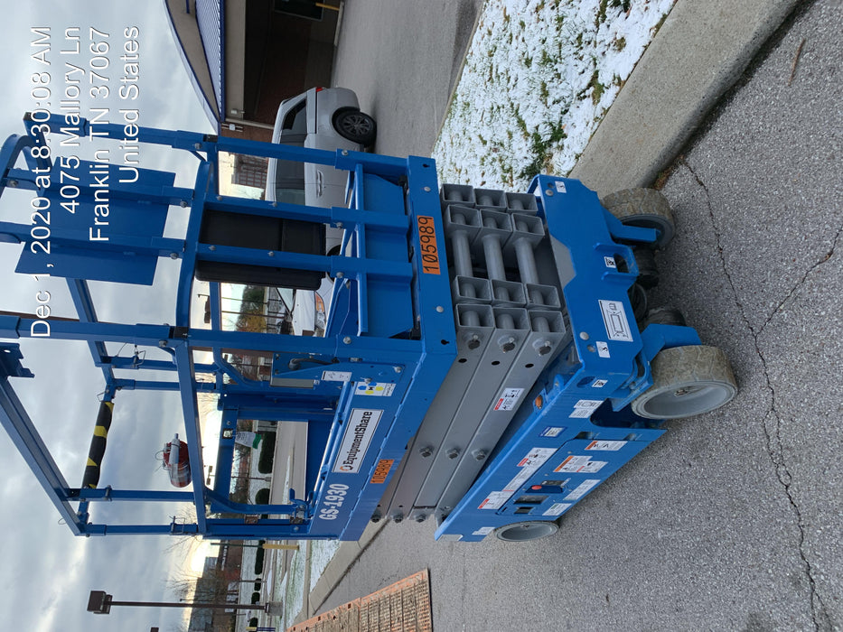2020 Genie GS-1930 Solid Non Marking Tires, Beacon, Folding rails with half height swing gate