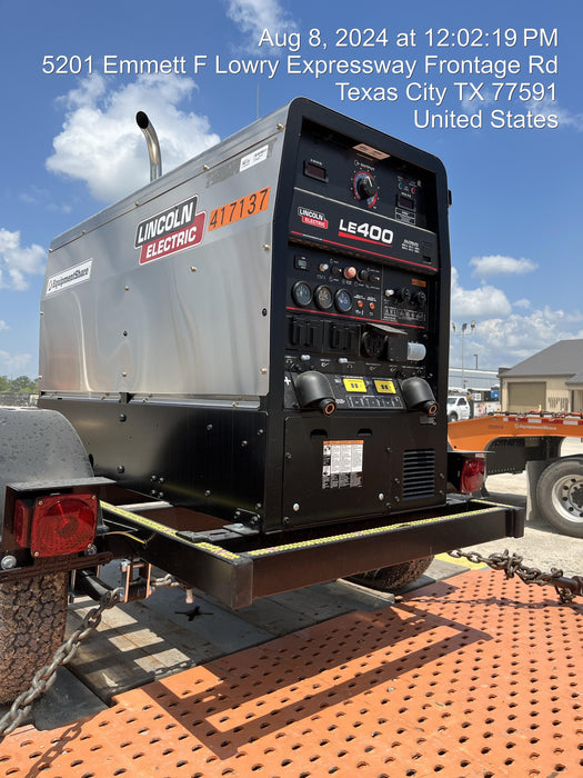 2024 Lincoln Electric LE400 Kubota V1505, Trlr, Cable Rack, Light Kit, ES Decals, T3