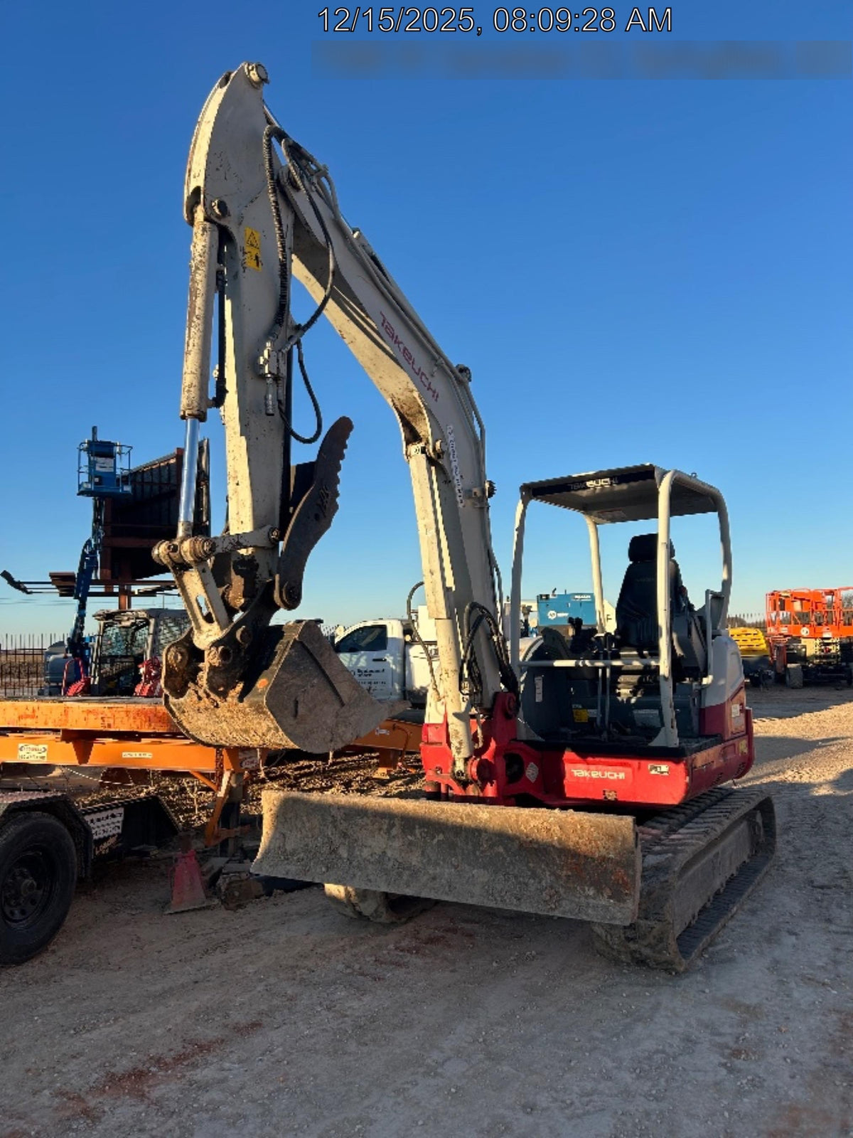 2019 Takeuchi TB260 Takeuchi TB260 Canopy w/Rubber Tracks, Auxiliary Hydraulics, Standard Blade, Manual QC