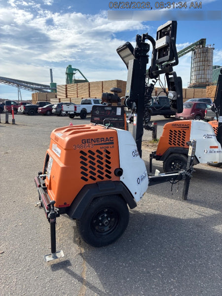 2024 Generac MLT2 Diesel, Flex Switch 120V Input, Powerzone Controller, 
(4) 320W LED Lights, 4kW Generator, 39.9 Gal Fuel Tank, 2" Ball, T3