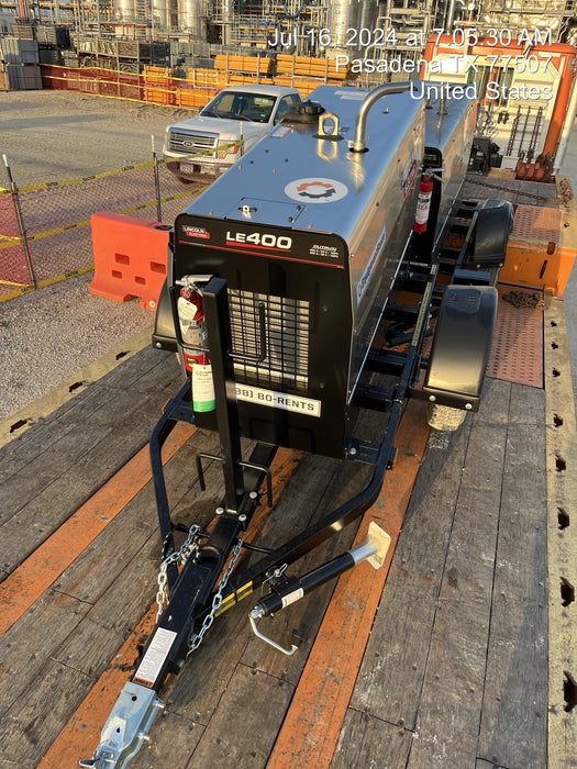 2024 Lincoln Electric LE400 Kubota V1505, Trlr, Cable Rack, Light Kit, ES Decals, T3