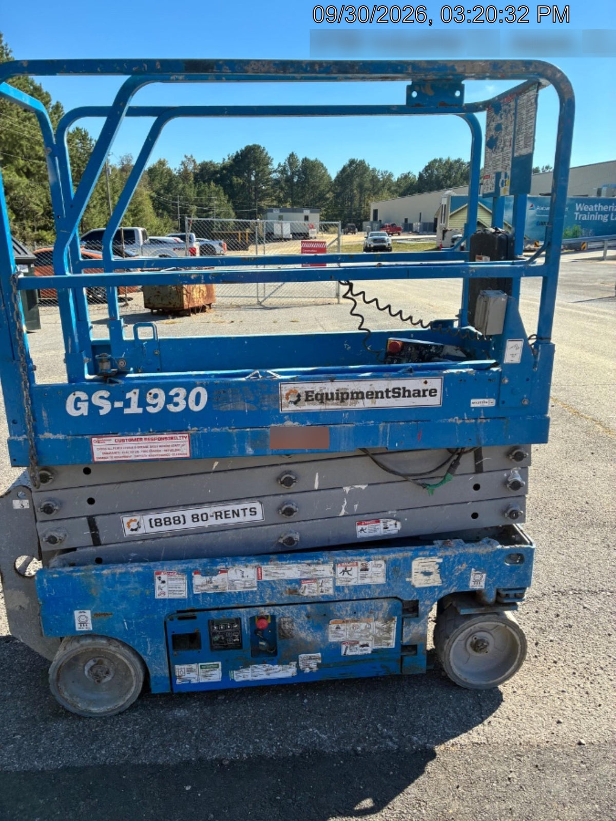2020 Genie GS-1930 Fixed rails with chain entry gate - Pre A92.20