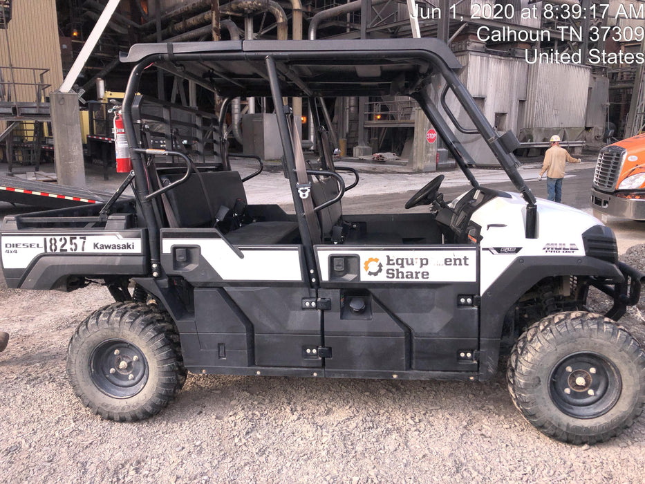2019 Kawasaki MULE PRO-DX Kawasaki Mule 4x4 Diesel UTV w/Hard Top, Windshield, Beacon, Backup Alarm, ES Keypad/Hardware Installed