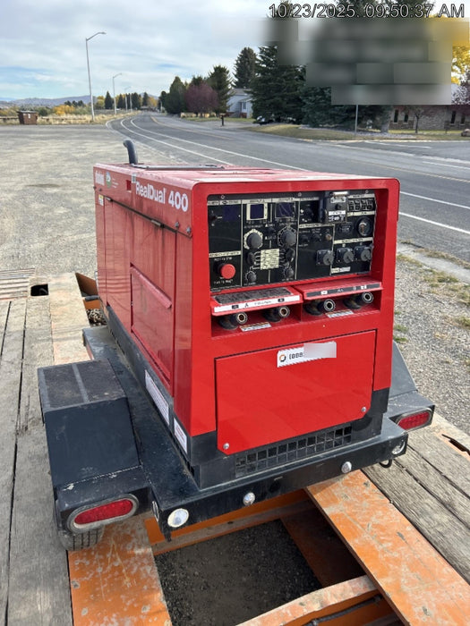 2022 Shindaiwa DGW400MDL Kubota D902 Engine, 23 HP, Dual Op Welder, Wire, Arc, Droop Stick, Tig, and CC Stick Functionality, Simulphase, 3 Phase and 1 Phase Gen Output, Single Axle NB Trlr, Slr Trckl Chrg 12V 12W, Fire Ext