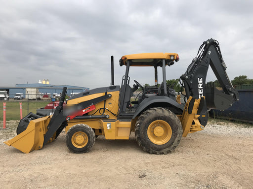 2020 John Deere 310LEP Canopy, 4WD, Standard Stick, Pilot Controls, 2 Way Hydraulics, TAG Manual QC