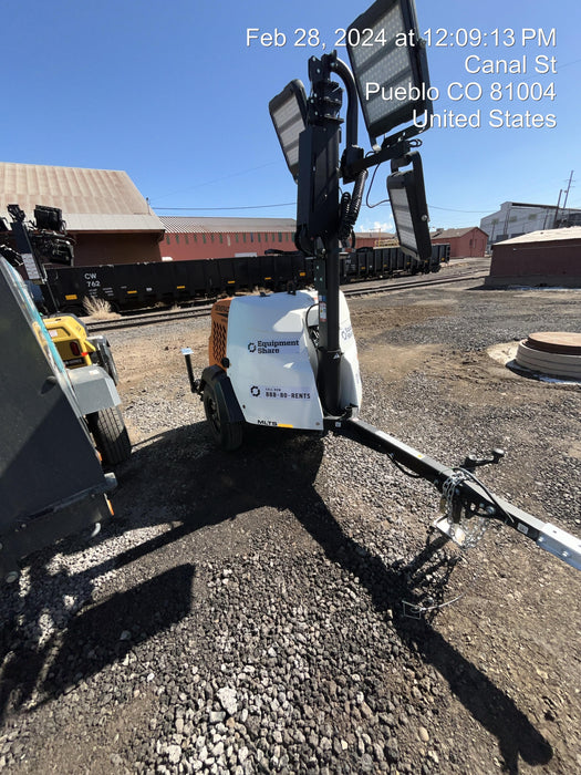 2023 Generac MLT2 Diesel, Flex Switch 120V Input, Powerzone Controller, 
(4) 320W LED Lights, 4kW Generator, 39.9 Gal Fuel Tank, 2" Ball, T3