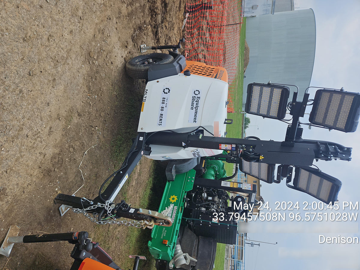 2024 Generac MLT2 Diesel, Flex Switch 120V Input, Powerzone Controller, 
(4) 320W LED Lights, 4kW Generator, 39.9 Gal Fuel Tank, 2" Ball, T3