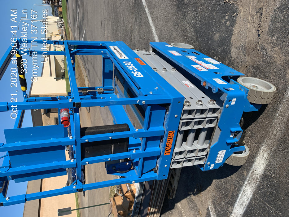 2020 Genie GS-1930 Solid Non Marking Tires, Beacon, Folding rails with half height swing gate