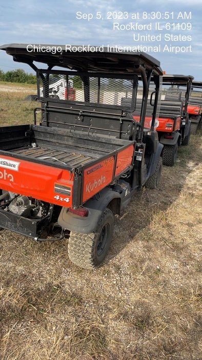 2022 Kubota RTV-X1140W-H Plastic Canopy, Windshield Acrylic Clear, LED Strobe Light, Wire Harness Kit, Back up Alarm