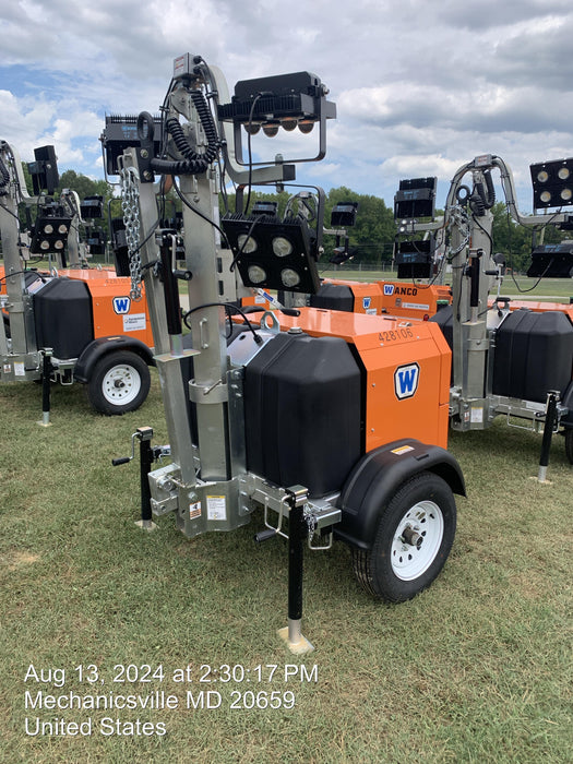 2024 Wanco WLTT-4MM4K Diesel, Deep Sea Controller, Shore Power Plug, Auto Start, (4) 350W LED Floodlights, 4kW Generator, 60 Gal Fuel Tank, 2" Ball, T3