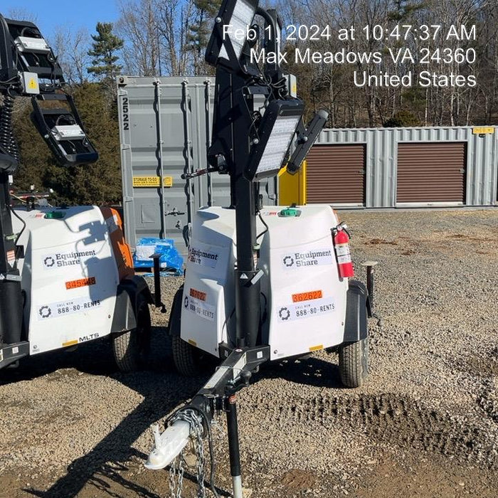 2023 Generac MLT2 Diesel, Flex Switch 120V Input, Powerzone Controller, 
(4) 320W LED Lights, 4kW Generator, 39.9 Gal Fuel Tank, 2" Ball, T3