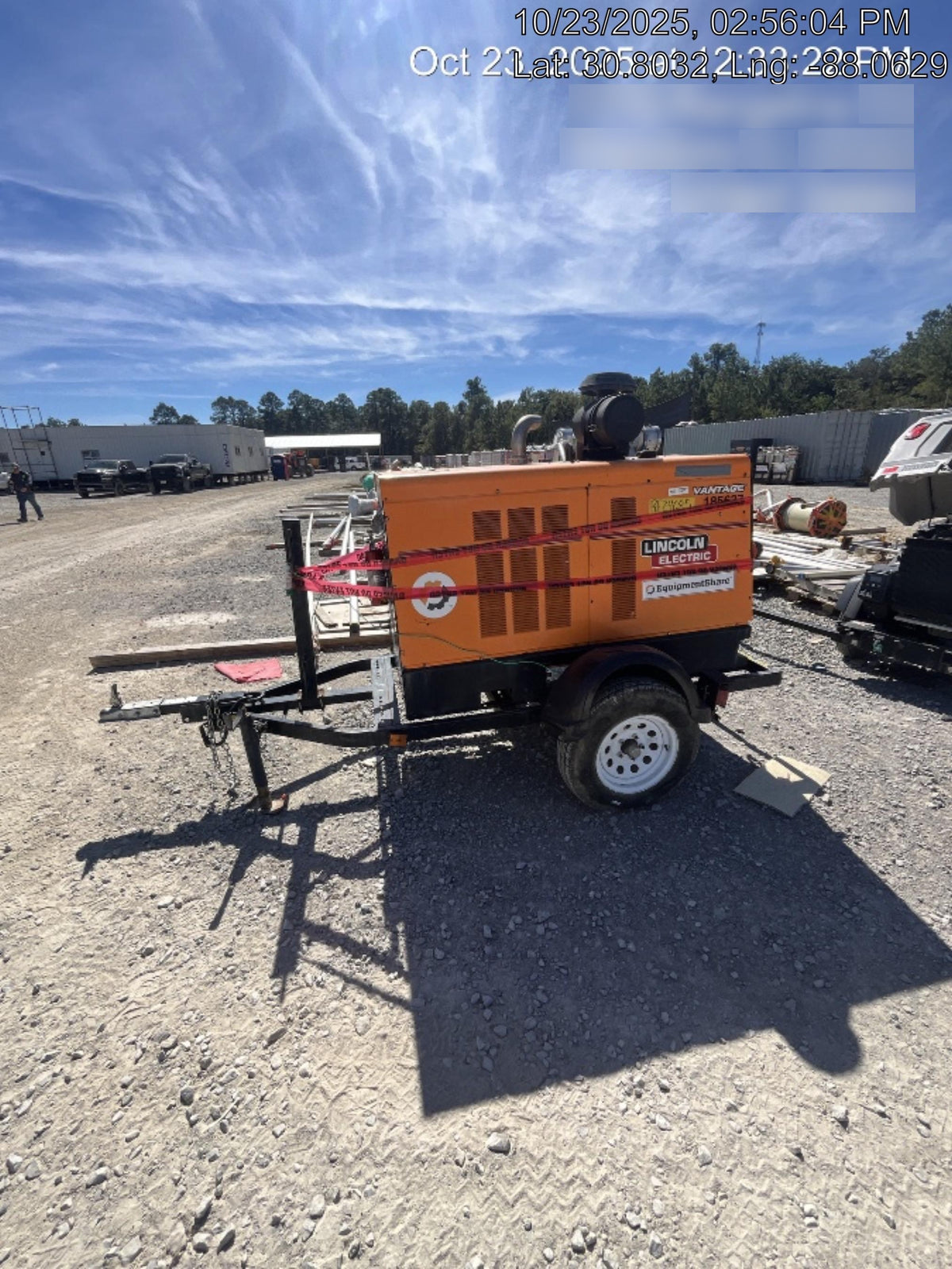 2021 Lincoln Electric Vantage 549X Ready Pak 3, ORANGE (includes trailer, cable rack, fender light kit)