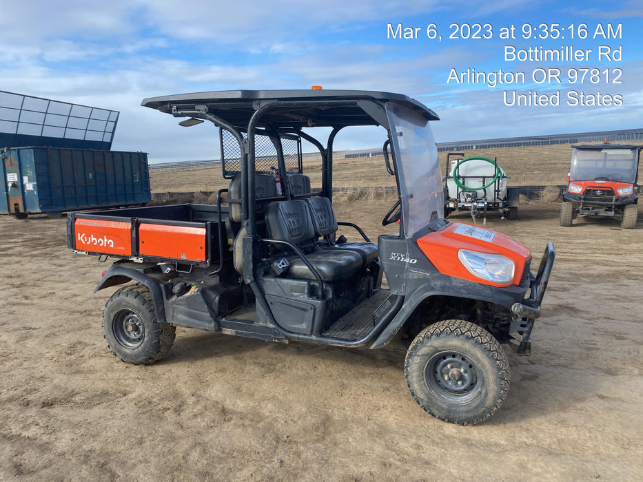 Kubota RTV-X1140W-H Plastic Canopy, Windshield Acrylic Clear, LED Strobe Light, Wire Harness Kit, Back up Alarm