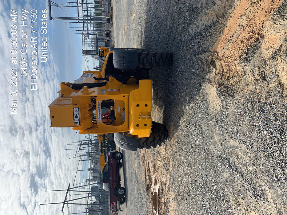 2020 JCB 510-56 Canopy, Solid Tires, Work Lights, Beacon, Aux Hydraulics, Back up Alarm, Lifting Eye, ES Decals