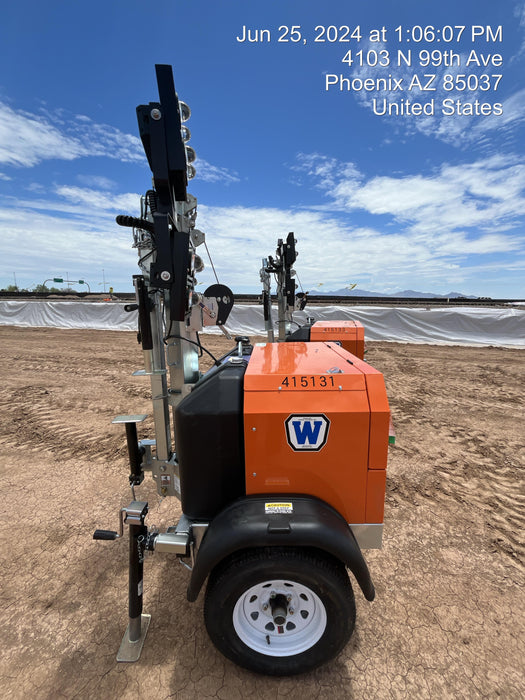 2024 Wanco WLTT-4MM4K Diesel, Deep Sea Controller, Shore Power Plug, Auto Start, (4) 350W LED Floodlights, 4kW Generator, 60 Gal Fuel Tank, 2" Ball, T3