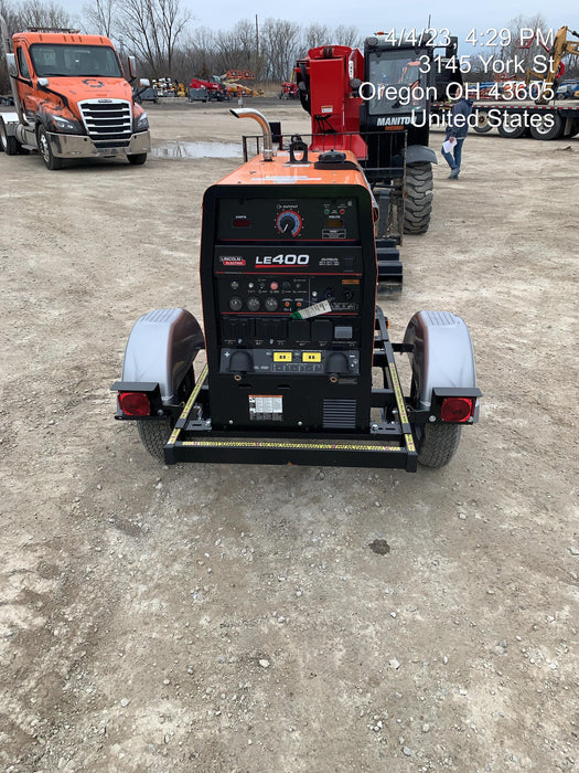 2022 Lincoln Electric LE400 Kubota V1505, Trlr, Cable Rack, Light Kit, ES Decals, T3