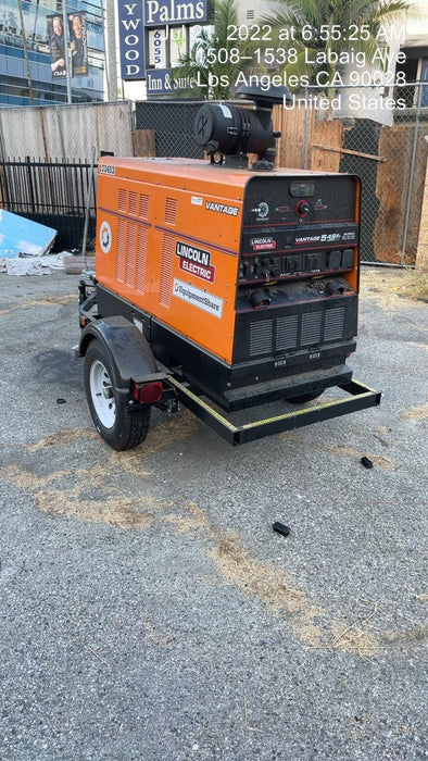 2021 Lincoln Electric Vantage 549X Ready Pak 3, ORANGE (includes trailer, cable rack, fender light kit)