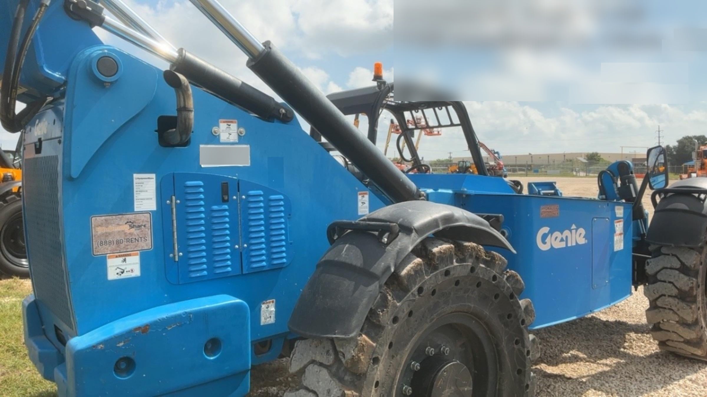 2019 Genie GTH-1056 Canopy, Solid RT Tires, LED Work Lights, Beacon 60" QA Carriage, 60" Forks