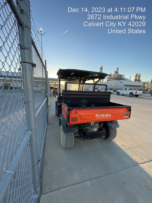 2022 Kubota RTV-X1140W-H Plastic Canopy, Windshield Acrylic Clear, LED Strobe Light, Wire Harness Kit, Back up Alarm