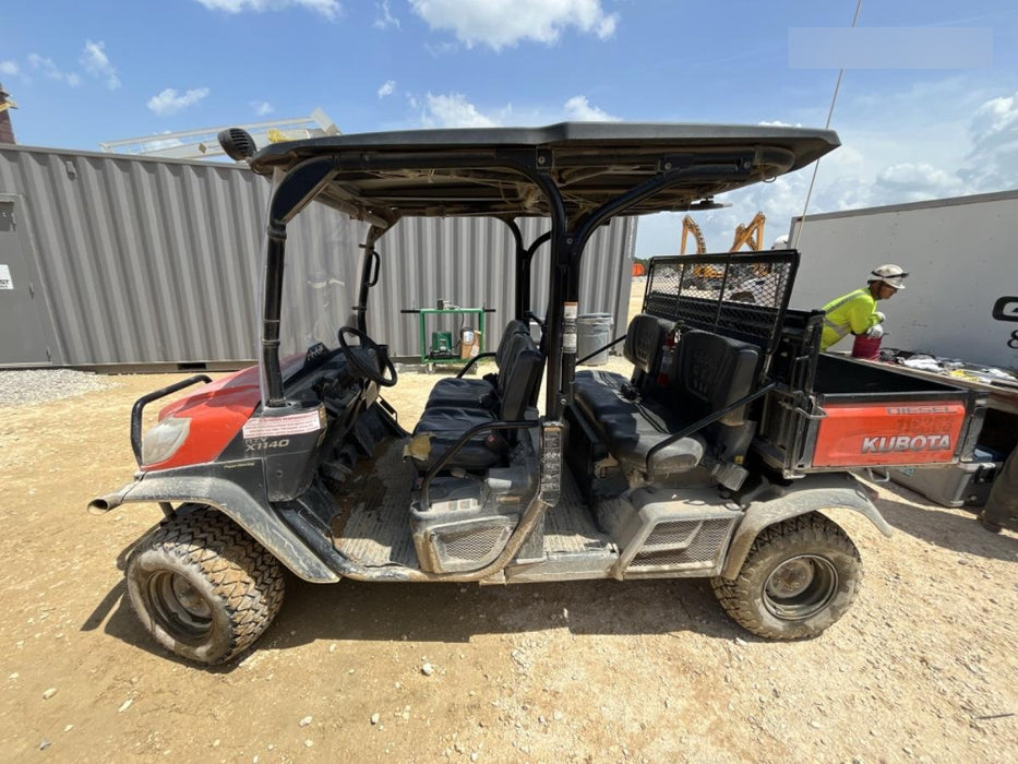 Kubota RTV-X1140W-H Canopy, 4-Seater, Diesel, Windshield Acrylic Clear, LED Strobe, Backup Alarm