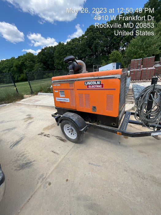 2021 Lincoln Electric Vantage 549X Ready Pak 3, ORANGE (includes trailer, cable rack, fender light kit)