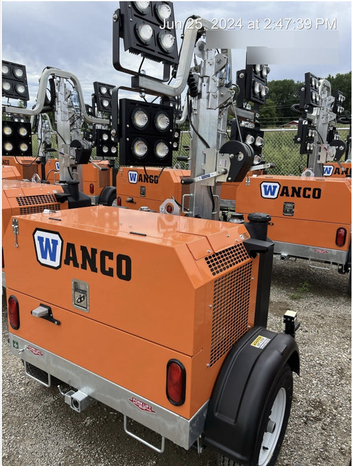 2024 Wanco WLTT-4MM4K Diesel, Deep Sea Controller, Shore Power Plug, Auto Start, (4) 350W LED Floodlights, 4kW Generator, 60 Gal Fuel Tank, 2" Ball, T3