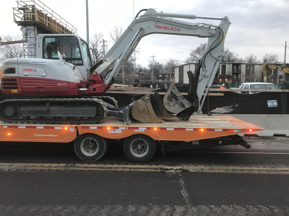 2019 Takeuchi TB290 Cab/Heat/AC Rubber tracks, Dozer blade, Travel alarm, Auxiliary hydraulics w/Manual QC, Hydraulic thumb, 18", 24", and 36" Buckets