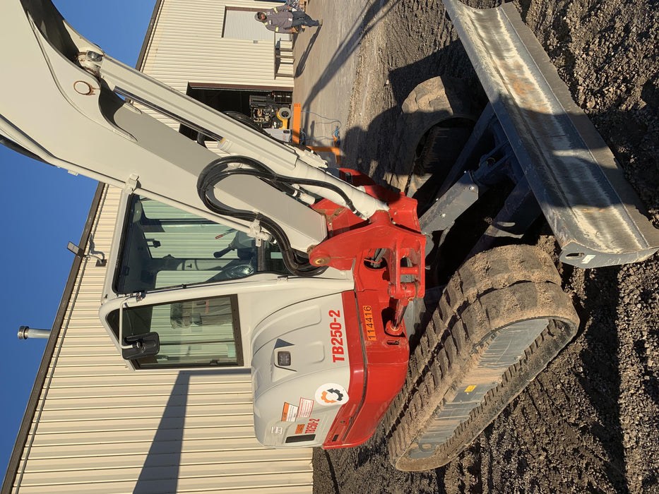 2020 Takeuchi TB250-2C Cab/Heat/Air, Rubber Tracks, Manual TAG QC