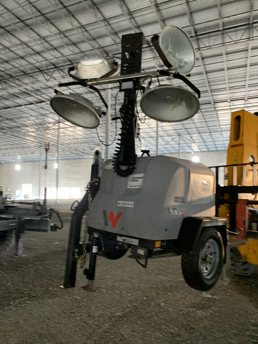 2021 Allmand NLV3GR (4) LED Light Fixture 350W, 23' Vertical Mast, 3kW Prime, Towable, Deep Sea L401, Leveling Jacks, Yanmar T4F 5.8hp