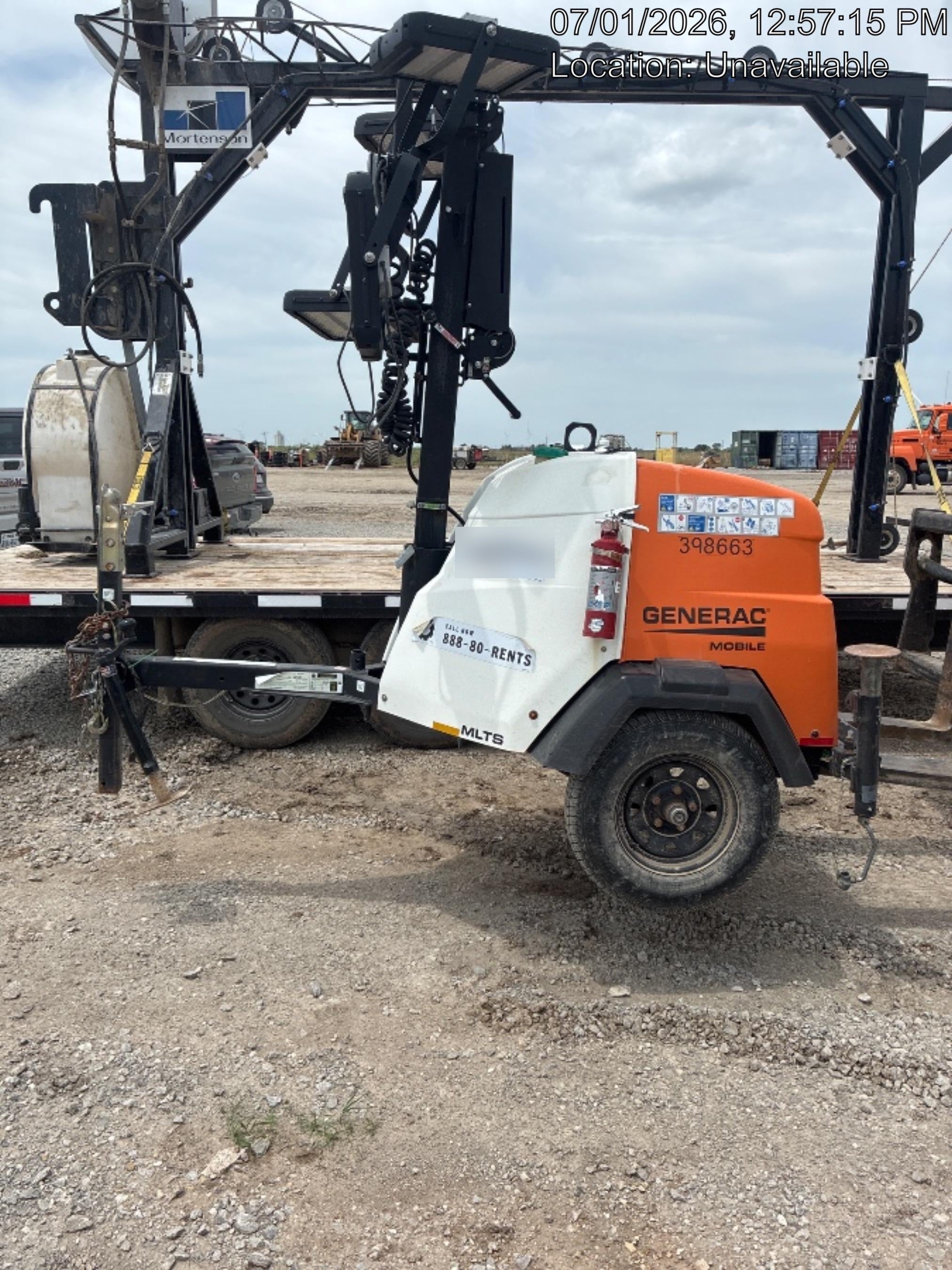 2024 Generac MLT2 Diesel, Flex Switch 120V Input, Powerzone Controller, 
(4) 320W LED Lights, 4kW Generator, 39.9 Gal Fuel Tank, 2" Ball, T3