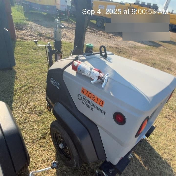 2024 Wacker Neuson LTT4 Diesel, Kohler KDW702, Deep Sea Controller, Auto Start, LED 320W, Bypass Outlet, T3