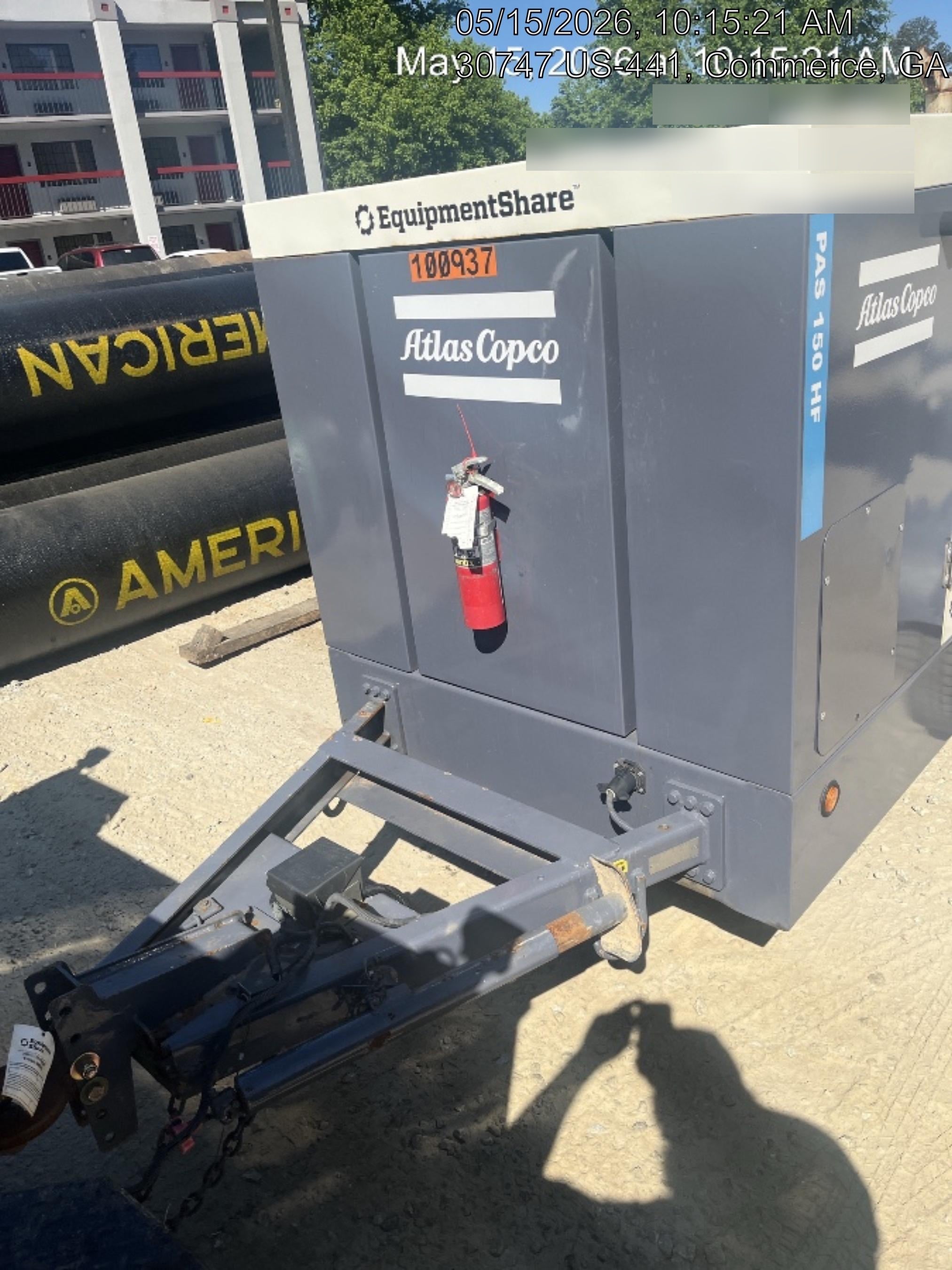 2020 ATLAS COPCO PAS 150 HF CS Enclosed