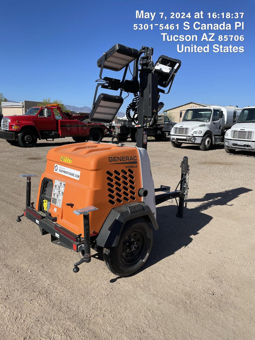 2024 Generac MLT2 Diesel, Flex Switch 120V Input, Powerzone Controller, 
(4) 320W LED Lights, 4kW Generator, 39.9 Gal Fuel Tank, 2" Ball, T3