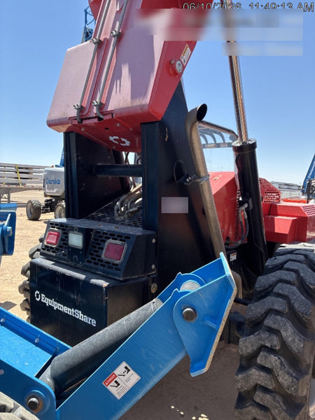 2019 Manitou MTA10055 Canopy, 120 HP, Solid Tires, Work Lights, Lift Hook, Auxiliary Hydraulics 66" Carriage and 60" Forks