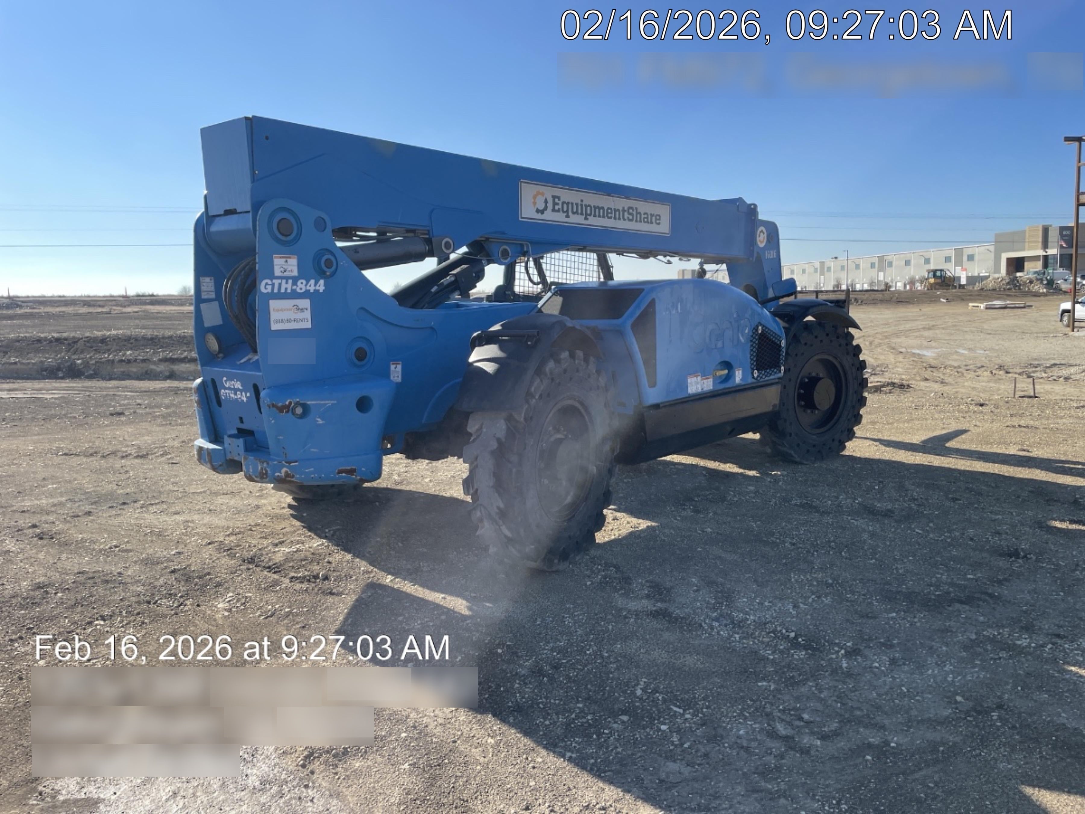 2018 Genie GTH-844 Genie GTH-844 w/ROPS, Work Lights, Solid Tires, RH Cab Mesh, Beacon, 60" Carriage and Forks