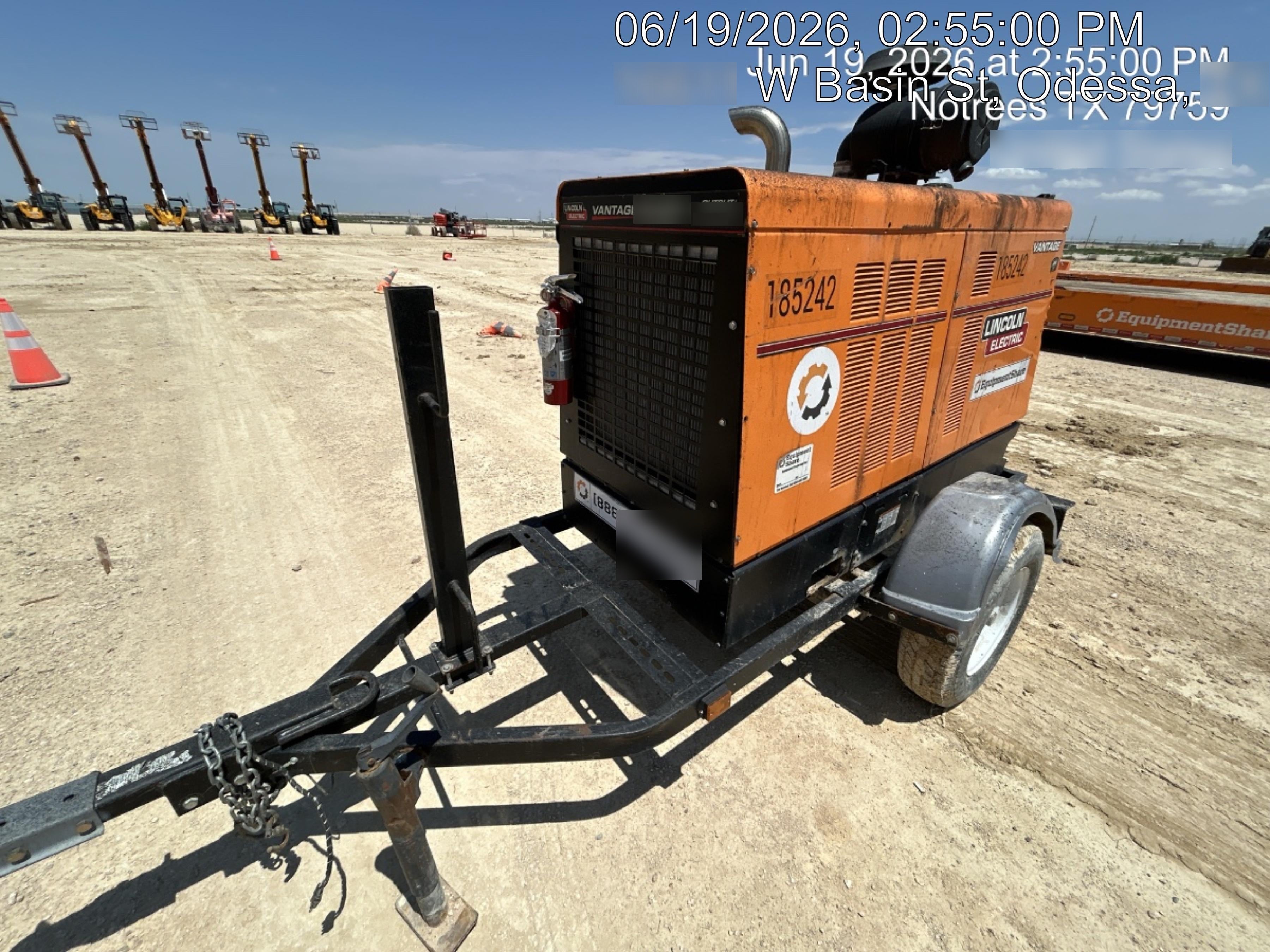 2021 Lincoln Electric Vantage 549X Ready Pak 3, ORANGE (includes trailer, cable rack, fender light kit)