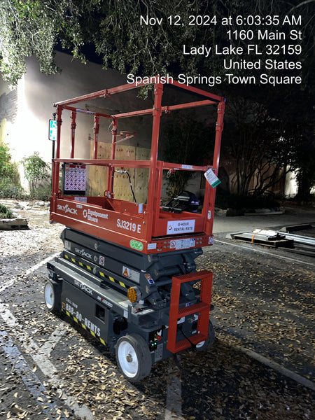 2024 Skyjack SJ3219 Electric Drive, Sld NM Tires, DBcns, RFRails, Power to Platform, T3 + Access Control