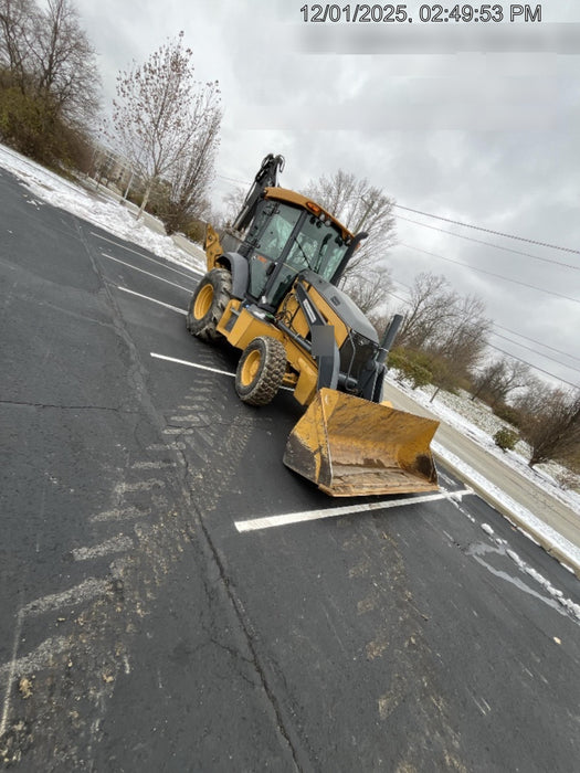 2020 John Deere 410L - Extendable Stick Cab/Heat/Air, 4WD, Extendable Stick, Pilot Controls, 2 Way Hydraulics, TAG Manual QC