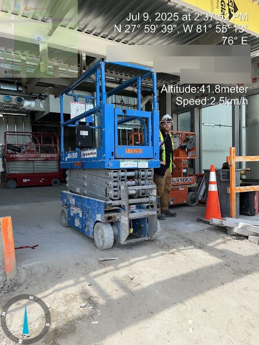 2020 Genie GS-1930 Solid Non Marking Tires, Beacon, Folding rails with half height swing gate