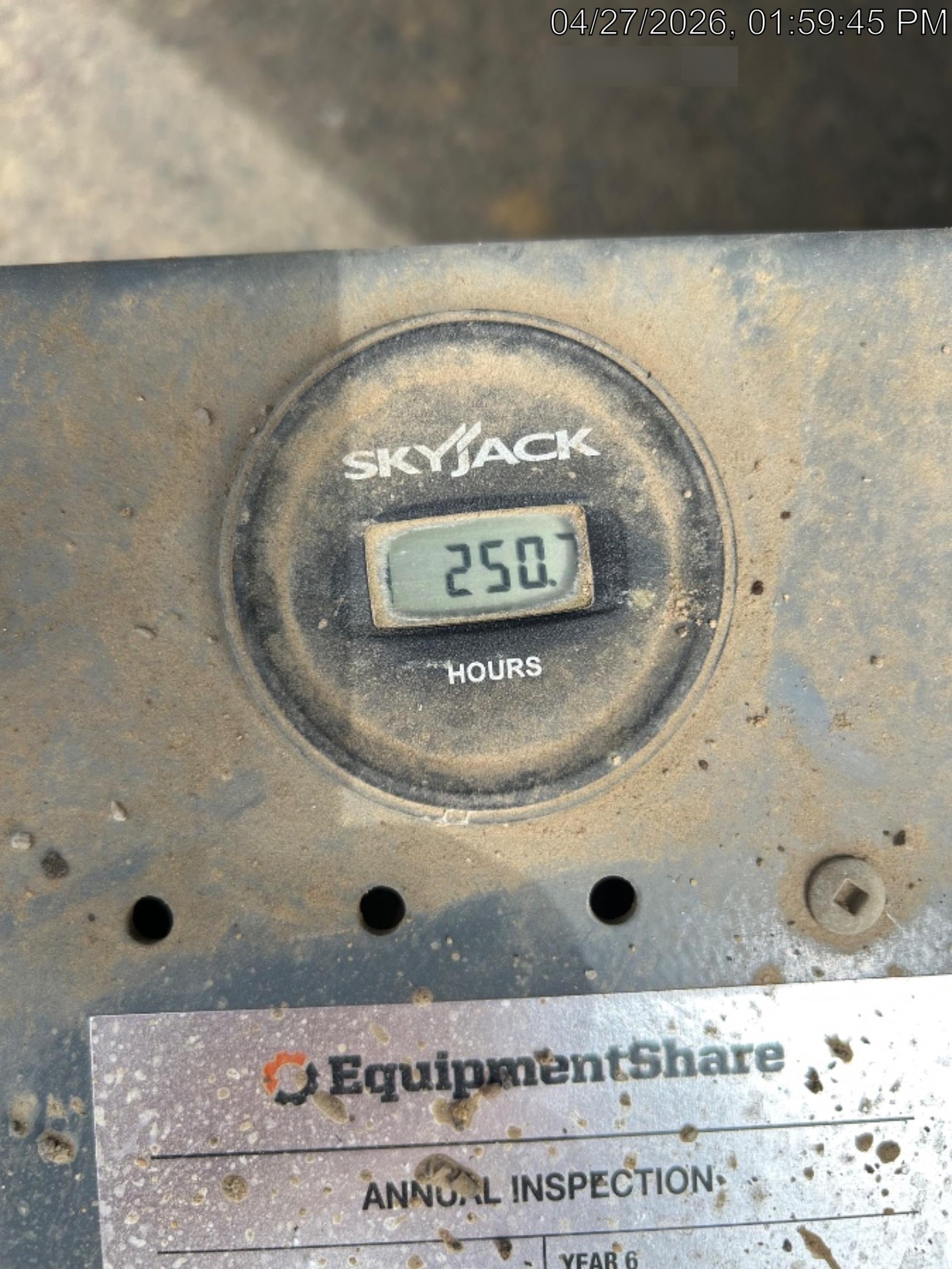 2019 Skyjack SJIII-3219 Standard Options, Trojan Batteries