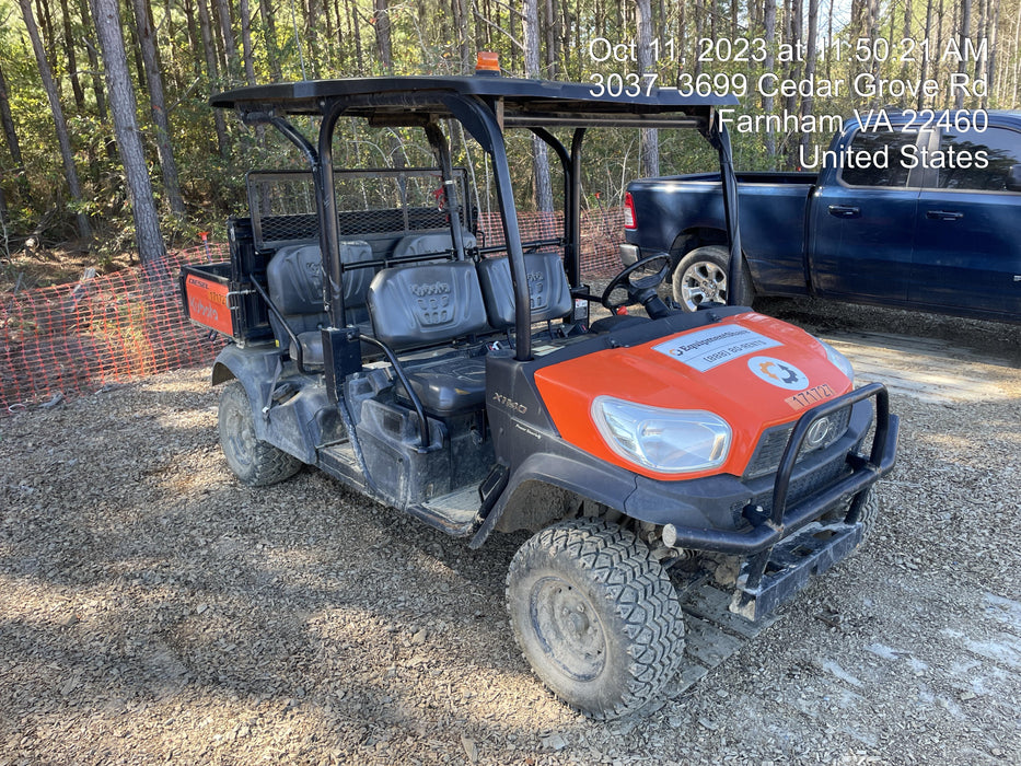 2021 Kubota RTV-X1140W-H Plastic Canopy, Windshield Acrylic Clear, LED Strobe Light, Wire Harness Kit, Back up Alarm