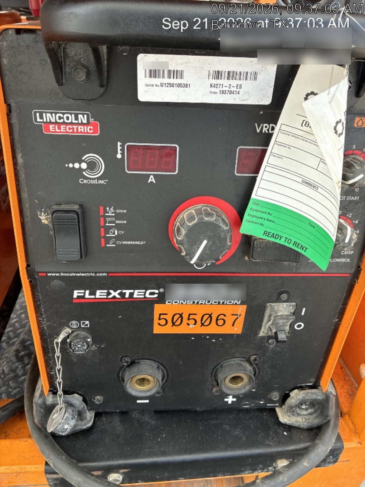 2025 LINCOLN ELECTRIC FLEXTEC 350X