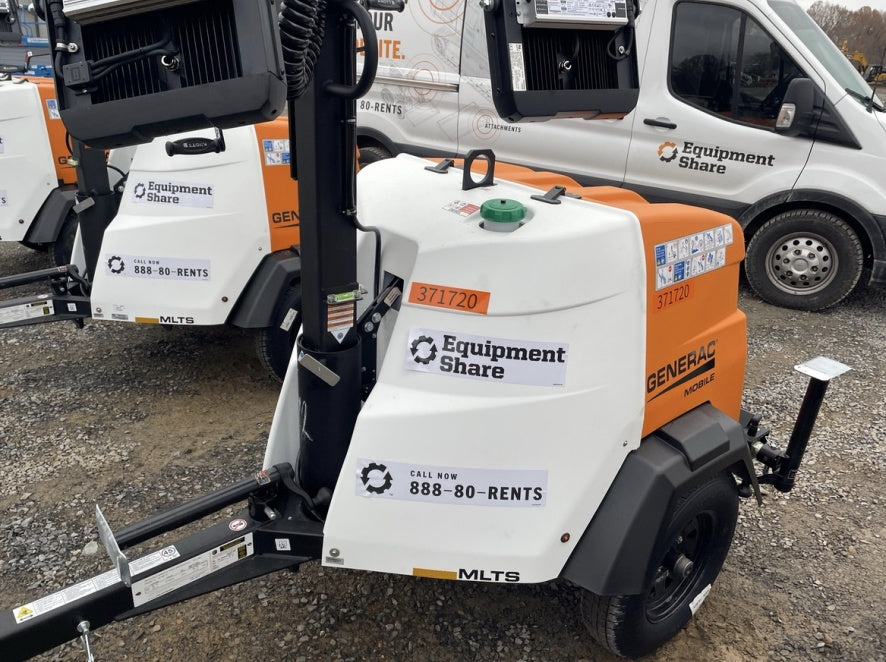 2023 Generac MLT2 Diesel, Flex Switch 120V Input, Powerzone Controller, 
(4) 320W LED Lights, 4kW Generator, 39.9 Gal Fuel Tank, 2" Ball, T3