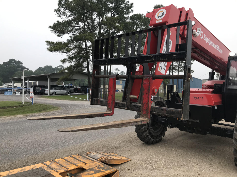 2019 Manitou MTA8044 74hp T4F, Cab/Heat/Air, Cab and Boom LED work lights, Auxiliary Hydraulics, Solid Tires, Amber strobe, Lift Hook 66" Carriage, 60" Forks