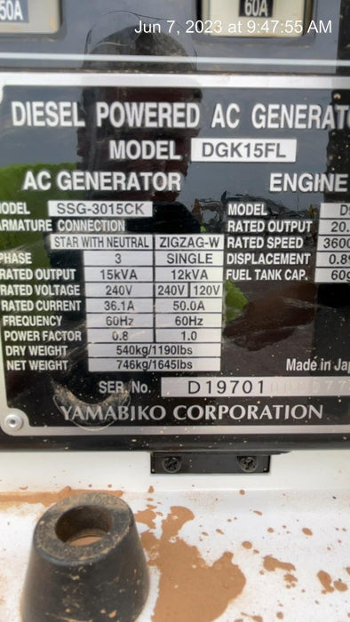 2022 SHINDAIWA DGK15FL