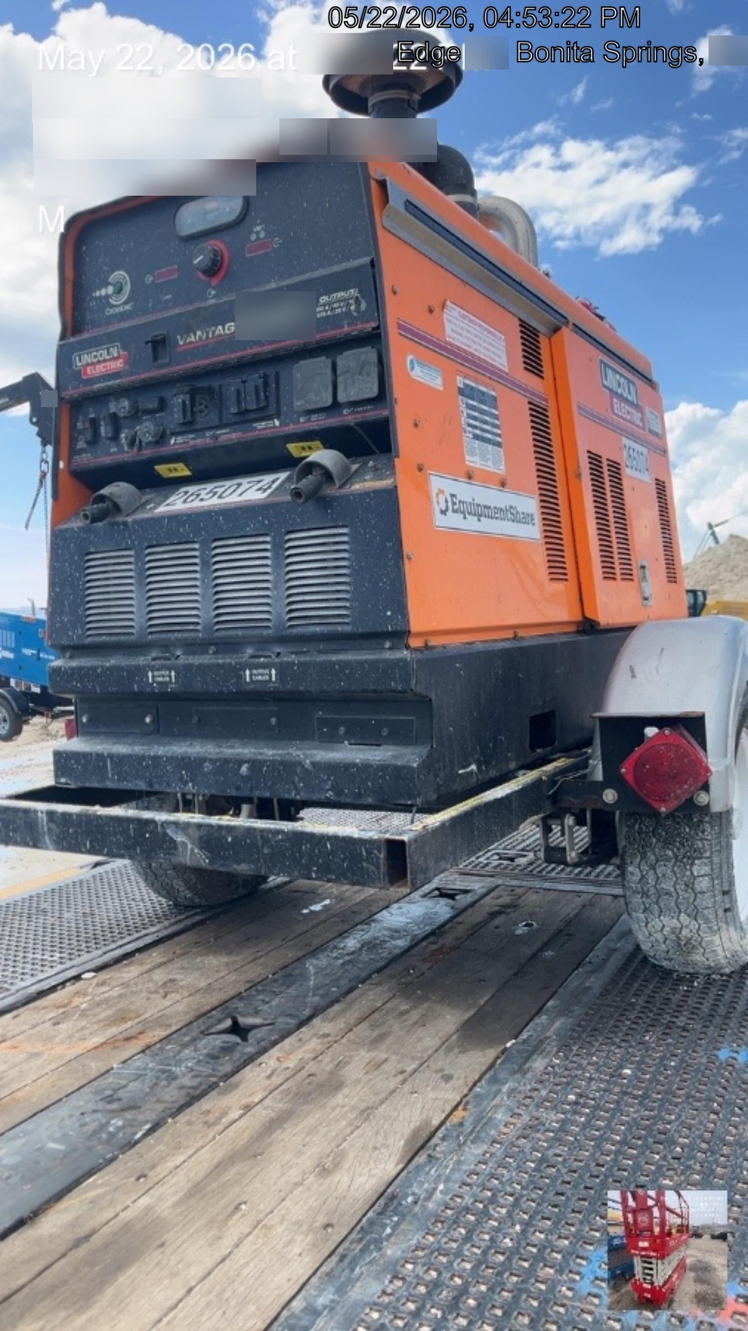 2022 Lincoln Electric Vantage 549X Crosslink Technology, Trailer Mounted, ES Decals, T3