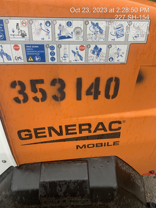 2023 Generac MLT2 Diesel, Flex Switch 120V Input, Powerzone Controller, (4) 320W LED Lights, 4kW Generator, 39.9 Gal Fuel Tank, 2" Ball, T3