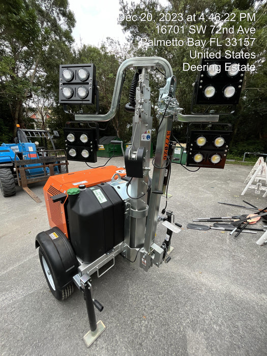 2023 Wanco WLTT-4MM4K Diesel, Deep Sea Controller, Shore Power Plug, Auto Start, (4) 350W LED Floodlights, 4kW Generator, 60 Gal Fuel Tank, 2" Ball, T3