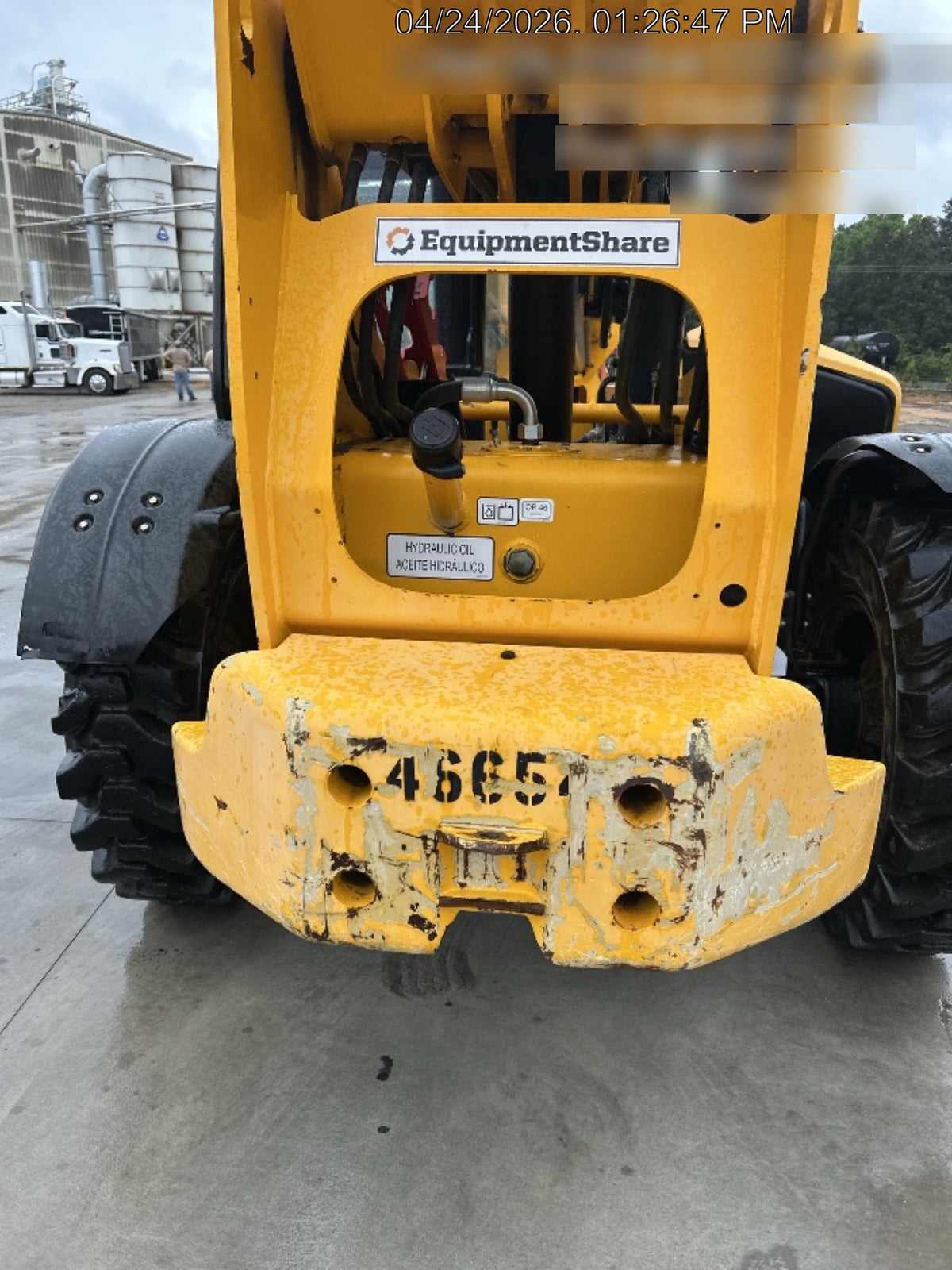 2019 JCB 510-56 Canopy, 74 HP, Solid Tires, STD Worklight, Beacon, Aux Hydraulics, Lifting Eye, Back up Alarm w/66" Carriage/60" Forks